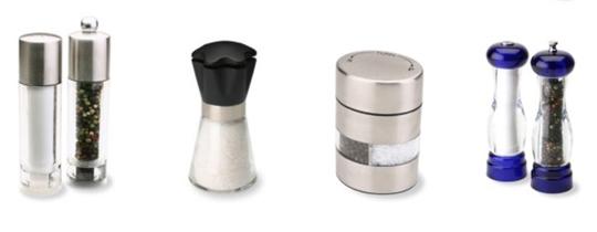 Molinos de sal Olde Thompson, con base ceramica que previene la corrosion